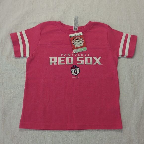 Official MiLB Pawtucket Red Sox Shirt – Pink, Size 2T - Picture 1 of 5